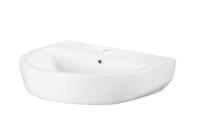 Wiesbaden Fold wastafel 60x45 wit - Fold Wastafel 60x45 Wit Exclusief Sifonkap - thumbnail