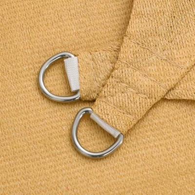 Zonnezeil 160 g/m driehoekig 3,6x3,6x3,6 m HDPE zandkleurig