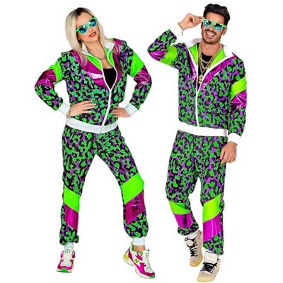 Neon Trainingspak Party Animal Groen/Paars