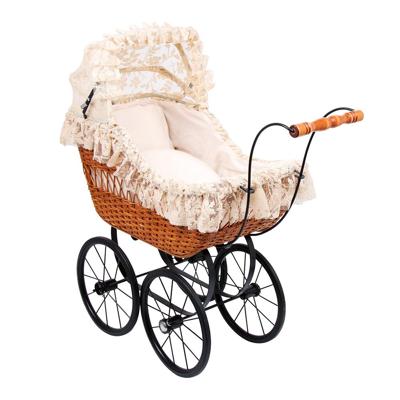 Vintage Rieten Poppenwagen Cornelia