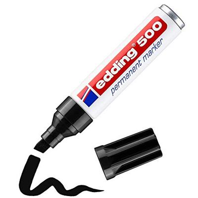 Edding 500 4-500001 Permanent marker Zwart Watervast: Ja