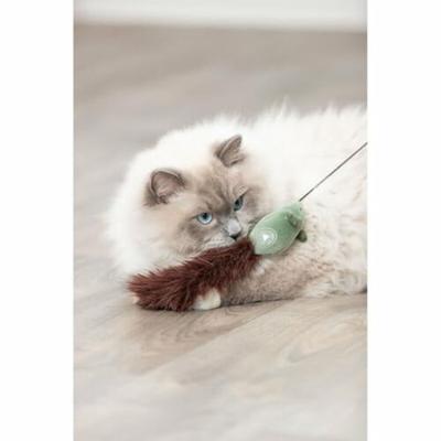 TRIXIE KATTENHENGEL MUIS KUNSTSTOF / PLUCHE 46 CM