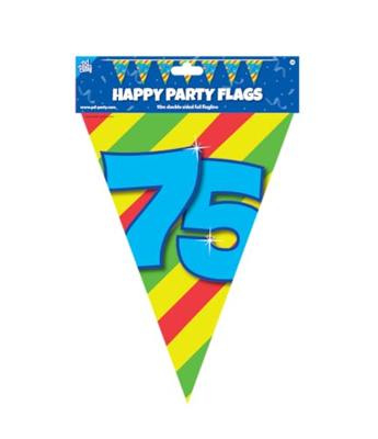 Happy Verjaardag Vlaggenlijn 75 Jaar (10m) - thumbnail