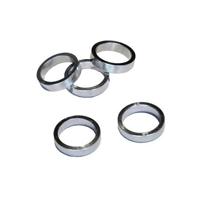 VWP balhoofdtussenring spacer alu 8mm 1.1/8" zilver p/5 - thumbnail