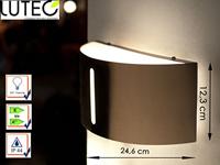 Lutec Bonn E27-Wandlamp (Roestvrije Staal) - thumbnail