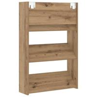 VidaXL Schoenenkast 2 pcs artisan eiken 60 x 18 x 90 cm bewerkt hout - thumbnail