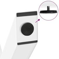 Salontafelpoten 2 st X-vormig 30x(30-31) cm staal wit - thumbnail