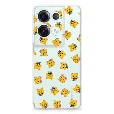 TPU bumper voor OPPO Reno8 Pro Katten Emojis TPU bumper voor OPPO Reno8 Pro Katten Emojis