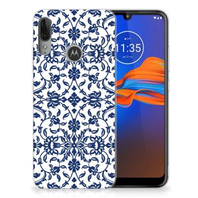 Motorola Moto E6 Plus | TPU Case | Flower Blue