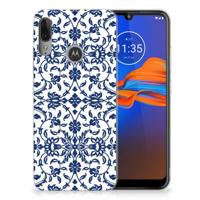 Motorola Moto E6 Plus | TPU Case | Flower Blue - thumbnail