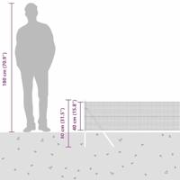 VidaXL Afrasteringspaal groen 10 x 0,4 m (12 x 12 mm gaas) - thumbnail
