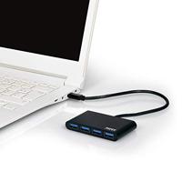 PORT Designs 900123 USB-C (USB 3.2 Gen 2) multiport hub 4 poorten Zwart - thumbnail