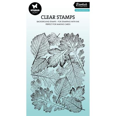 Studio Light • essentials clear stamp leaf background