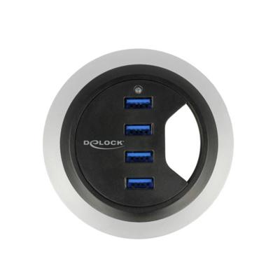 Delock 62868 Hub voor in het bureau 4-poorts USB 5 Gbps