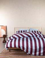 Essenza Essenza Minte Stripe Dekbedovertrek 260x200/220 Mauve Wine - Ice blue - thumbnail