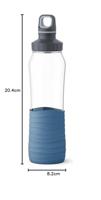 Emsa Drink2Go Drinkfles Glas, Blauw 0.7 l - thumbnail