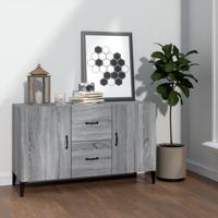 Dressoir 100x36x60 cm bewerkt hout grijs sonoma eikenkleurig - thumbnail