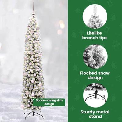 VidaXL Kunstkerstboom groen 180 cm pvc en staal en kunststof