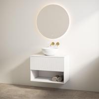 Badmeubelset Best Design Rigatti 78 cm Mat Wit + Mat Wit Blad - thumbnail