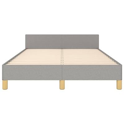 Bedframe zonder matras 120x200 cm stof lichtgrijs