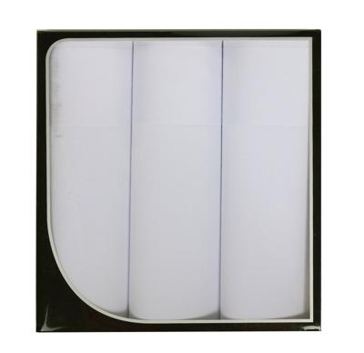 3 stuks - Heren zakdoeken White - Cadeau verpakking