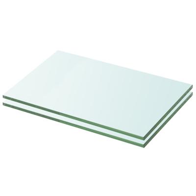 VidaXL Schappen 2 st 20x25 cm glas transparant VidaXL Schappen 2 st 20x25 cm glas transparant