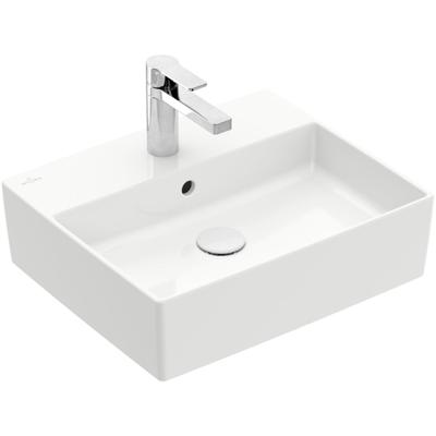Villeroy & Boch Memento 2.0 Opzet wastafel - 49.8x42cm - overloop - wit 4a075001 Villeroy & Boch Memento 2.0 Opzet wastafel - 49.8x42cm - overloop - wit 4a075001
