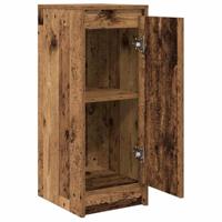 Dressoir 29,5x34x76 cm bewerkt hout oud houtkleurig - thumbnail