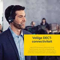 Jabra verloving 75 Mono draadloze professionele headset met DECT/Bluetooth voor 5 eindapparaten (softphone/vaste net- + analoge telefoon/tablet), incl. laadschaal - thumbnail
