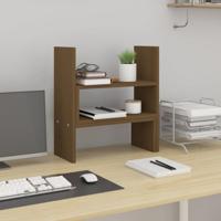 VidaXL Monitorstandaard (39-72)x17x43 cm grenenhout honingbruin - thumbnail