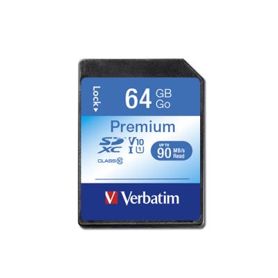 Verbatim Premium SDXC-kaart 64 GB Class 10, UHS-I