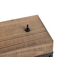 QAZQA Industriële tafellamp hout - Reena - thumbnail