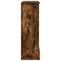 Haardombouw 90x30x90 cm bewerkt hout gerookt eikenkleurig - thumbnail