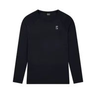 Poederbaas Thermoshirt Merinowol Heren Zwart-M - thumbnail