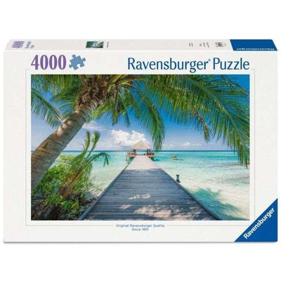 Ravensburger Puzzel voor Volwassenen 4000 Stukjes - Droomstrand op de Malediven - 14+ - Puzzel van topkwaliteit, gemaakt in Europa - 12001737