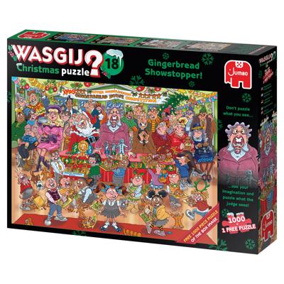 Wasgij Christmas 18 - Gingerbread Bakwedstrijd 2x1000 Stukjes Puzzel