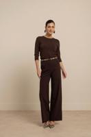 Studio Anneloes Luna 3/4 Slv Pullover 13604 Trui Korte Mouw 8700 Espresso - thumbnail