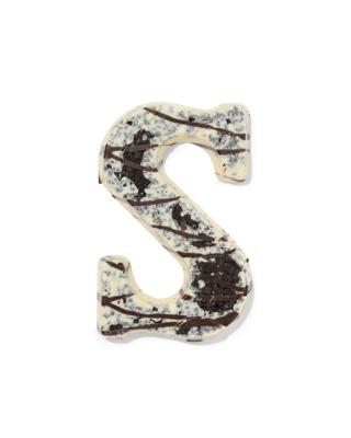 HEMA Chocoladeletter wit cookies cream S 125g