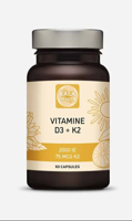 Kala Health Vitamine D3 & K2 Capsules - thumbnail