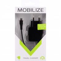Mobilize USB thuislader 3100mA zwart +micro USB kabel - thumbnail