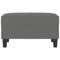 Voetenbank 70x55x41 cm microvezelstof donkergrijs - thumbnail