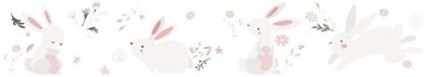 Noordwand Kids Walls Behangrand met konijntjes - 45861