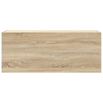 Badkamerwandkast 100x25x40 cm bewerkt hout sonoma eikenkleurig