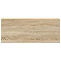 Badkamerwandkast 100x25x40 cm bewerkt hout sonoma eikenkleurig - thumbnail
