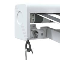 Luifel uittrekbaar 3,5x2,5 m stof en aluminium antraciet en wit - thumbnail