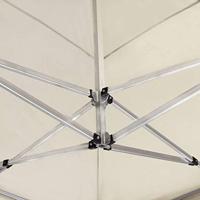 Partytent professioneel inklapbaar 6x3 m aluminium crme - thumbnail