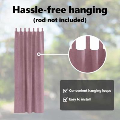 VidaXL Verduisterende gordijnen 2 pcs donkerroze 140 x 260 cm fluweel VidaXL Verduisterende gordijnen 2 pcs donkerroze 140 x 260 cm fluweel