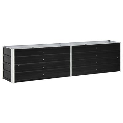 Plantenbak verhoogd 240x40x45 cm gegalvaniseerd staal antraciet