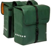 New Fietstas odense - stoere, ruime dubbele achtertas voor elektrische fietsen - groen