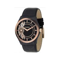 Horlogeband Fossil ME1037 Leder Zwart 24mm - thumbnail